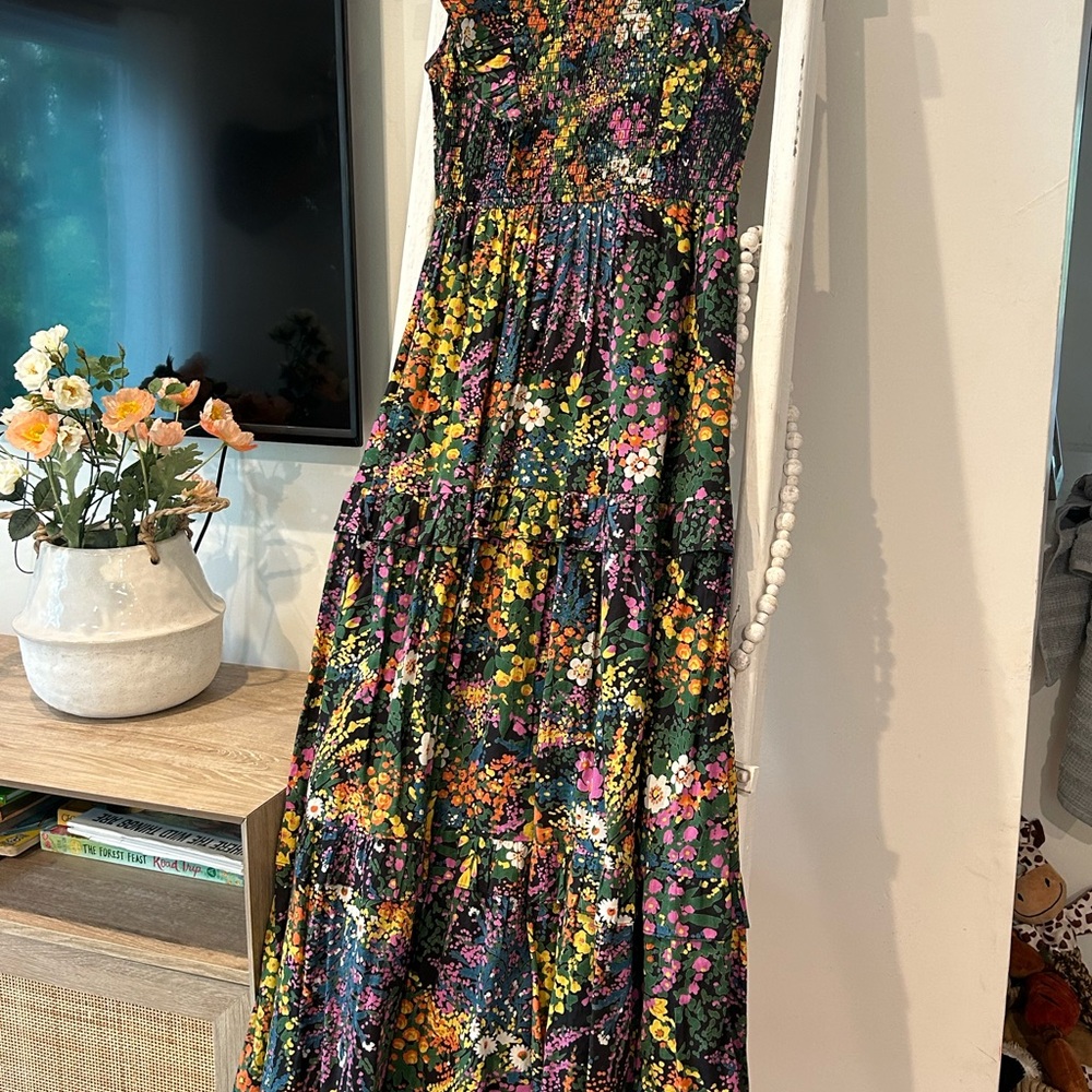 Floral Multicolor Maxi Dress